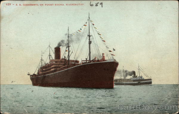 S.S. Minnesota on Puget Sound, Washington Steamers