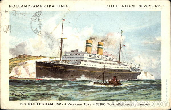 Holland-America Linie Rotterdam-New York Cruise Ships