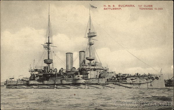 H. M. S. Bulwark, 1st Class Battleship, Tonnage 15,000