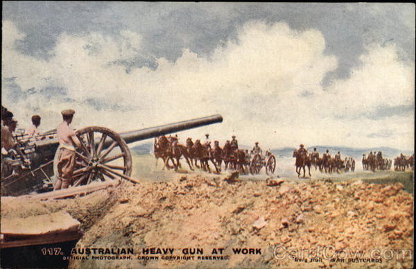 Australian Heavy Gun at Work Military