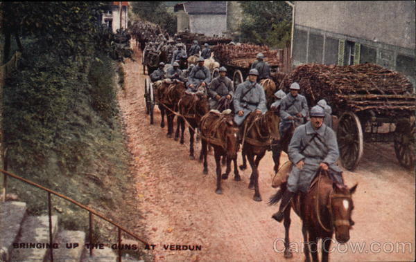 Bringing up the Guns at Verdun Military