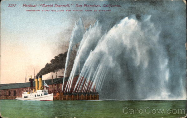 Fireboat David Scannell, San Francisco, Calif Boats, Ships