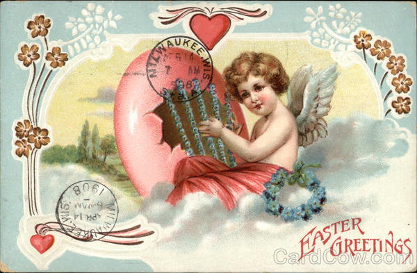 Easter Greetings With Angels