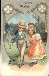 Best Easter Wishes with Children Postcard