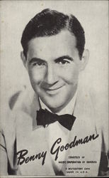 Benny Goodman, Courtesy of Music Corporation of America Men Postcard Postcard