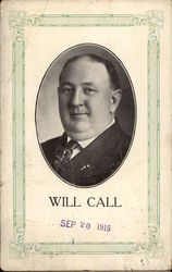 Will Call Postcard