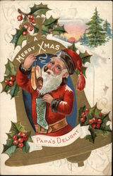 A Merry Christmas - Papa's Delight Postcard