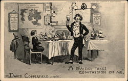 David Copperfield A Waiter Takes Compassion on Me Postcard