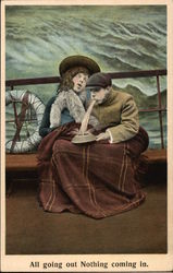 All Going Out Nothing Coming In Postcard