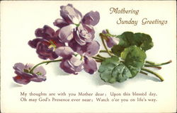 Mothering Sunday Greetings Postcard