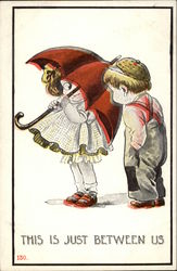 This is Just Between Us Postcard