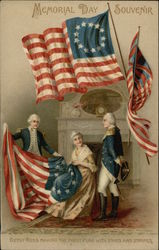 Memorial Day Souvenir with Betsy Ross & Flags Memorial Day Souvenir with Betsy Ross & Flags