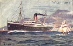 Wilson Line - SS Oslo Postcard