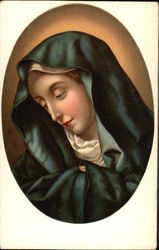 La Madonna del Dito by Carlo Dolci Religious Postcard Postcard