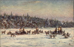 Winter Travel Postcard