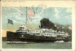 Steamer "Western States" on Lake Erie Postcard