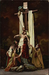 Oberammergau Passion Play Germany Postcard Postcard