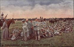 The Result of Hard Battle - German Prisoners of War at Verdun Postcard