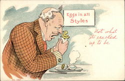 Eggs in all Styles, Not What its Cracked up to Be Postcard