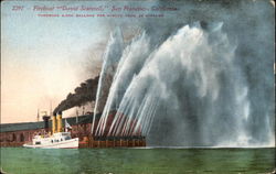 Fireboat David Scannell, San Francisco, Calif Postcard