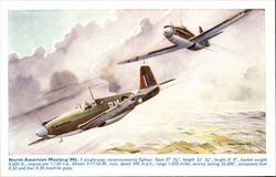 North American Mustang MK I Postcard