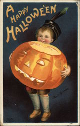 A Happy Halloween Postcard Postcard