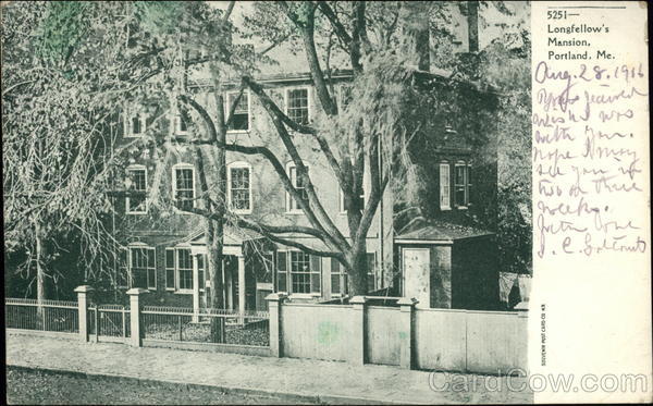 Longfellow's Mansion Portland Maine