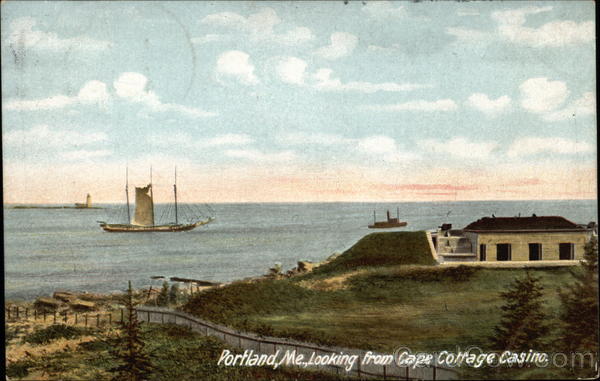 View from Cape Cottage Casino Portland Maine