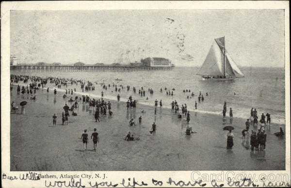 Bathers Atlantic City New Jersey