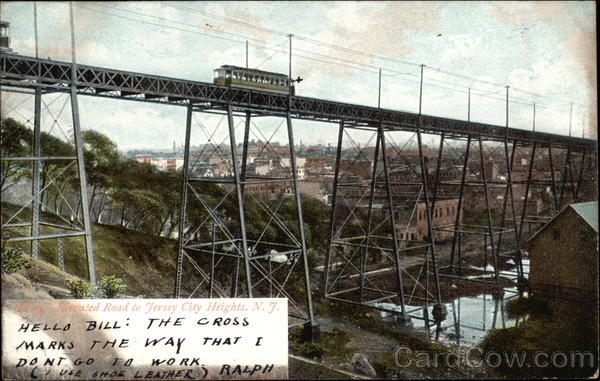 Elevated Road to Jersey City Heights, N.J New Jersey