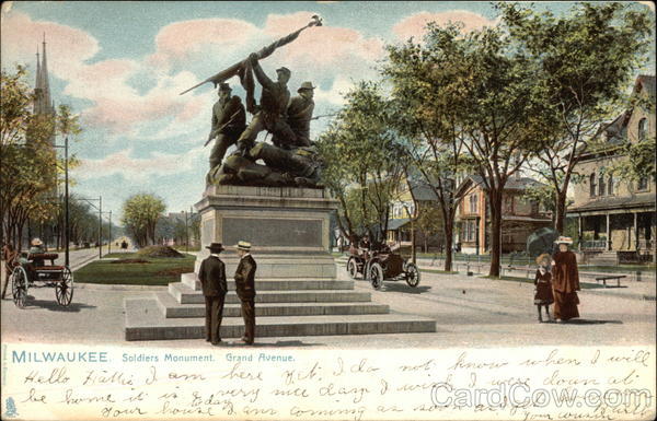 Soldiers Monument, Grand Avenue Milwaukee Wisconsin