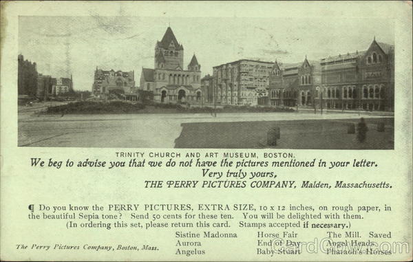 Trinity Church and Art Museum Boston Massachusetts