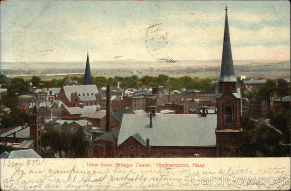 View from College Tower Northampton Massachusetts