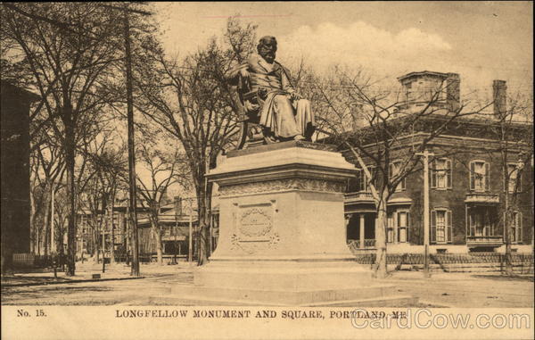 Longfellow Monument and Square Portland Maine