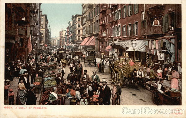 A Group of Peddlers New York City