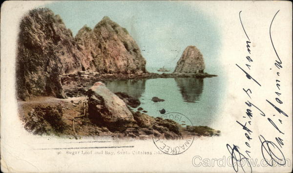 Sugar Loaf and Bay Santa Catalina Island California