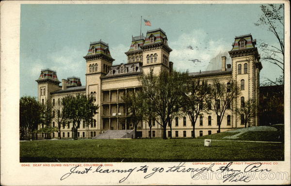 Deaf and Dumb Institute Columbus Ohio