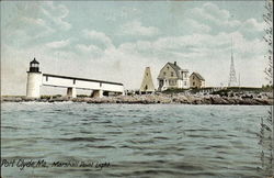 Marshall Point Light Port Clyde, ME Postcard Postcard