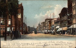 Court Street Binghamton, NY Postcard Postcard