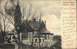 Methodist Church Seymour, CT Postcard Postcard