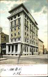 Virginia Club Building Norfolk, VA Postcard Postcard