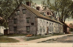 Fort Western 1754 Postcard