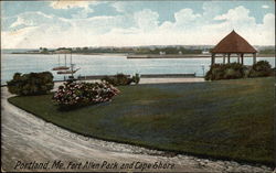 Fort Allen Park and Cape Shore Postcard