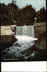 Water Falls Dover, ME Postcard Postcard