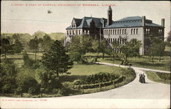 Library and Part of Campus, University of Nebraska Lincoln, NE Postcard Postcard