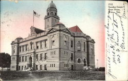 Saunders County Court House Wahoo, NE Postcard Postcard