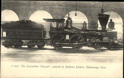 The Locomotive General, Captured by Andrews Raiders Postcard
