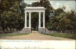 Arlington National Cemetery - Sheridan Gate Postcard