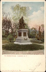 The Burns Statue Albany, NY Postcard Postcard