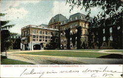 Library and Main Building, Vassar College Postcard